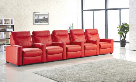 Alison (B) - Deluxe Leather Sofa Set